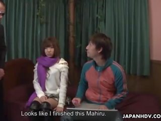 Man a charming Japanese xxx film star Mahiru Tsubaki