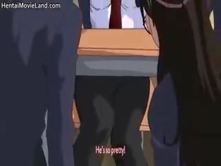 Voluptuous Anime College Cuties Sucking penis Part3