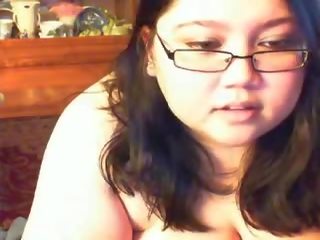 Gros ronde asiatique ado masturbation sur webcam