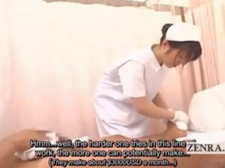 مترجمة الملبس أنثى العاري ذكر اليابانية ممرضة يعطي المريض sponge حمام