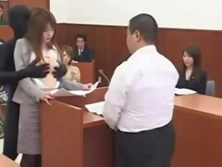 जपानीस बेब lawyer हो जाता है गड़बड़ द्वारा एक invisible आदमी