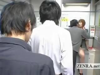 Bizarre Japanese Post Office Offers Busty Oral sex film ATM