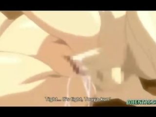 Jap manga with bigtits watching her sweetheart fucked wetpussy